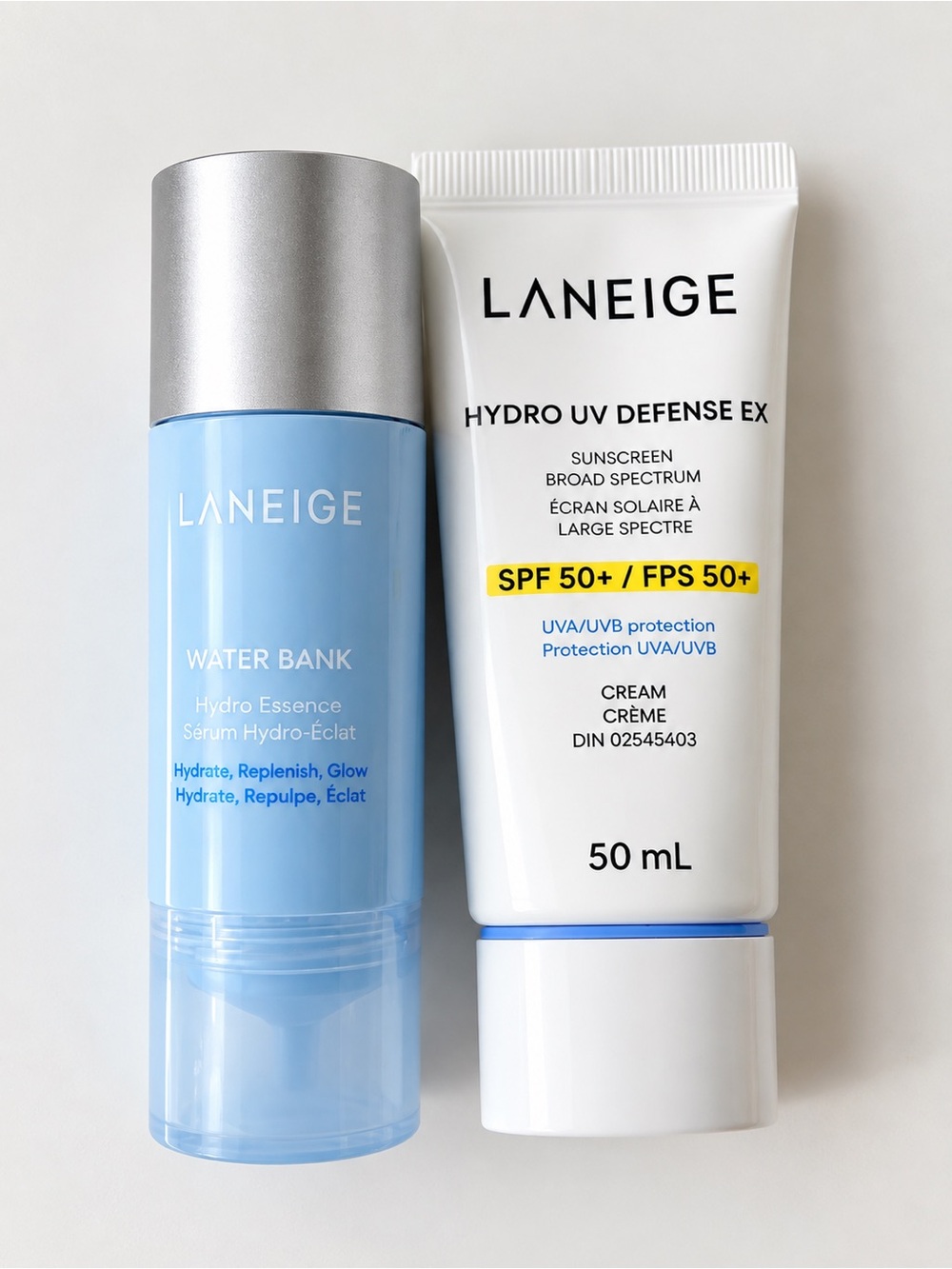 LANEIGE Blue Hydro Essence & White Hydro UV Defense EX Duo